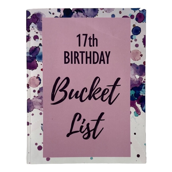 Seventeenth Birthday Bucket List Paperback Journal Never Used - Picture 1 of 5